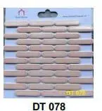 Gạch mosaic que đũa đầu tròn nhập khẩu, màu hồng, KT vỉ 300x300mm, mã DT 078